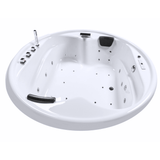 Vidal-XXL Indoor Whirlpool Badewanne – 28 Massagedüsen, LED, Ozon & Heizung