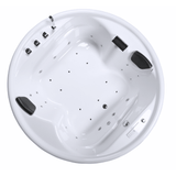 Vidal-XXL Indoor Whirlpool Badewanne – 28 Massagedüsen, LED, Ozon & Heizung