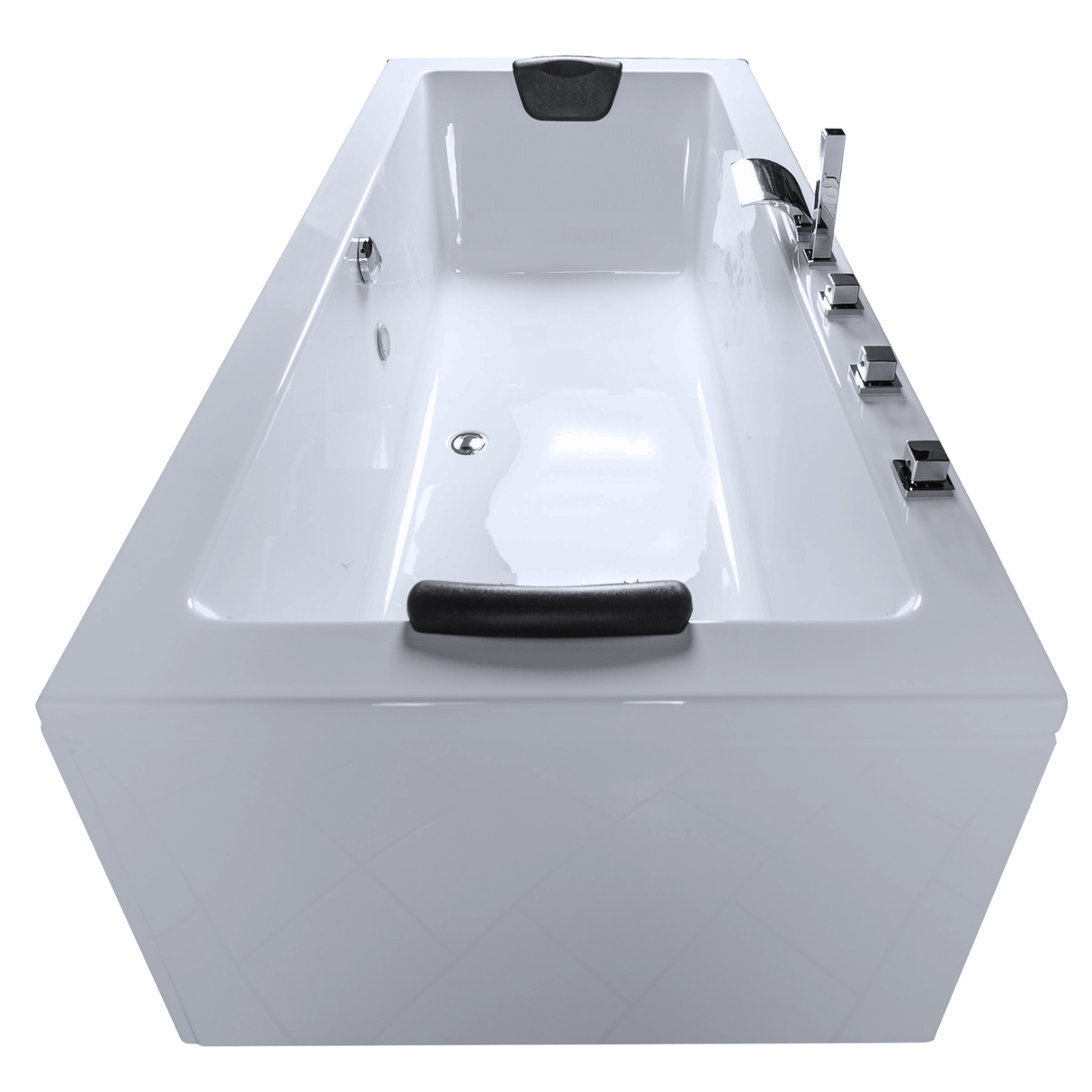 X-Tube Badewanne für 2 Personen - LED Ambiente, Wasserfall und Kopfstützen