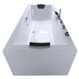 X-Tube Badewanne für 2 Personen - LED Ambiente, Wasserfall und Kopfstützen
