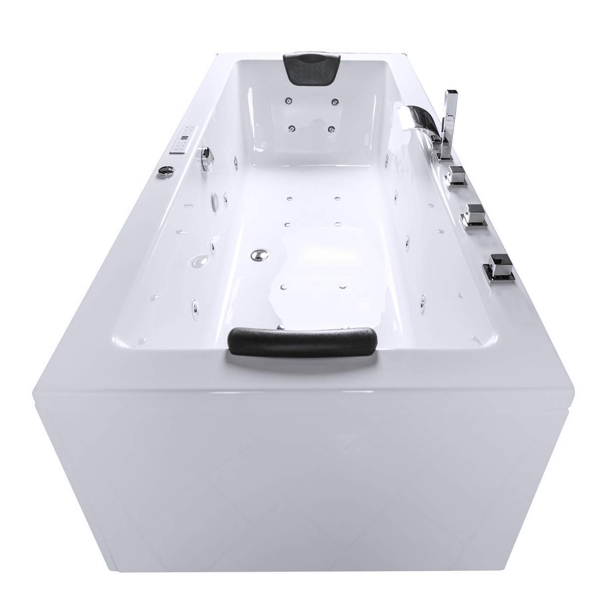 X-Tube Indoor Whirlpool Badewanne – 24 Massagedüsen, LED, Ozon & Heizung
